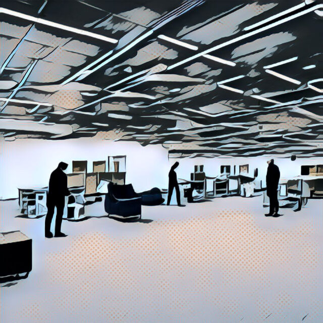 A startup liquidates its assets to pay back venture debt.